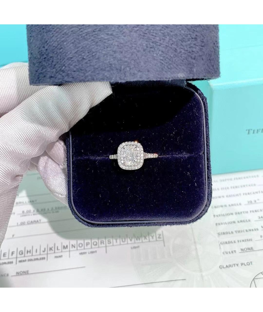 TIFFANY&CO Серебряное кольцо из белого золота, фото 2