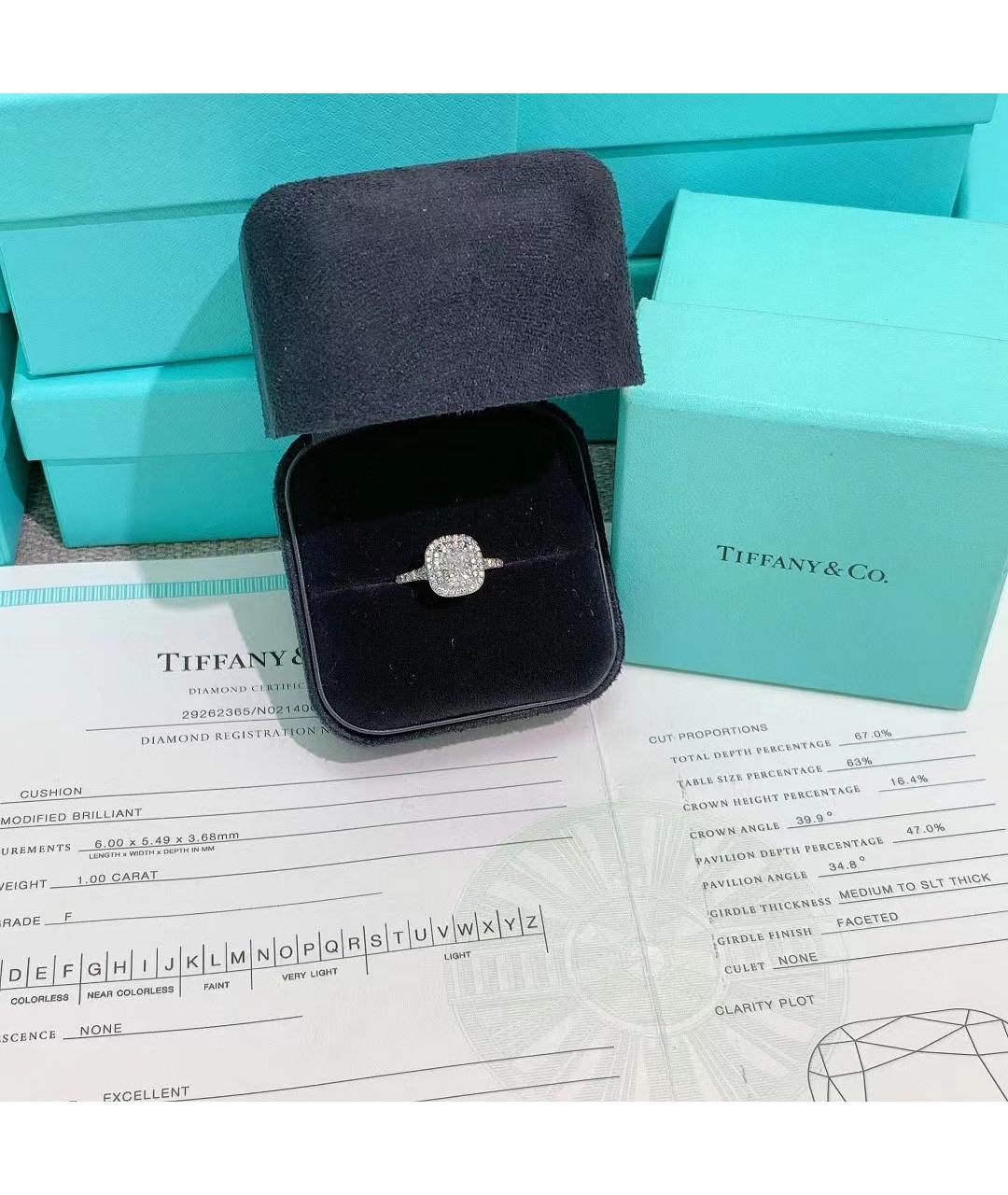 TIFFANY&CO Серебряное кольцо из белого золота, фото 4