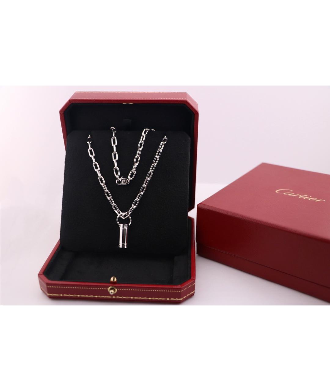 CARTIER Серебряное колье из белого золота, фото 6