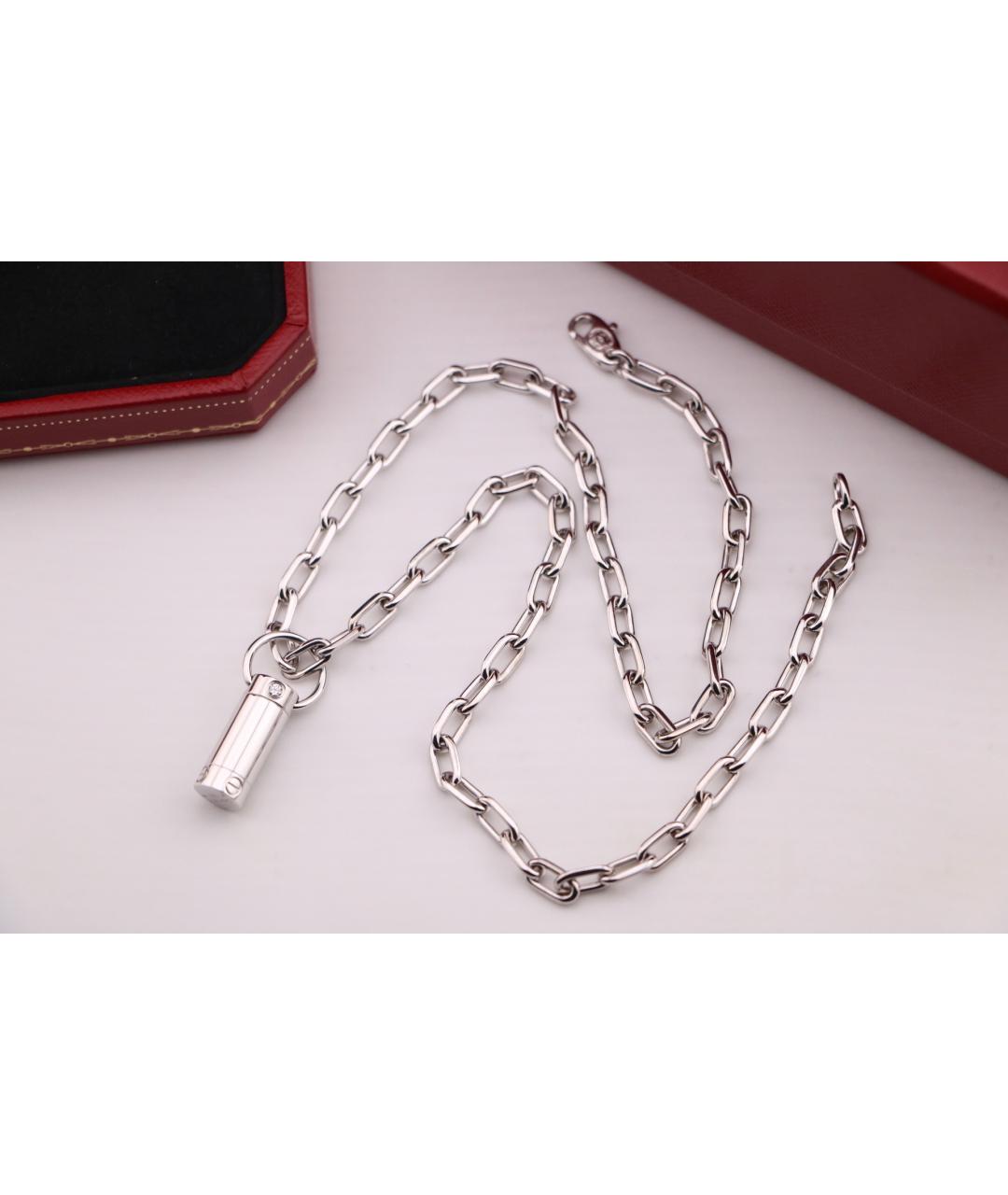 CARTIER Серебряное колье из белого золота, фото 5