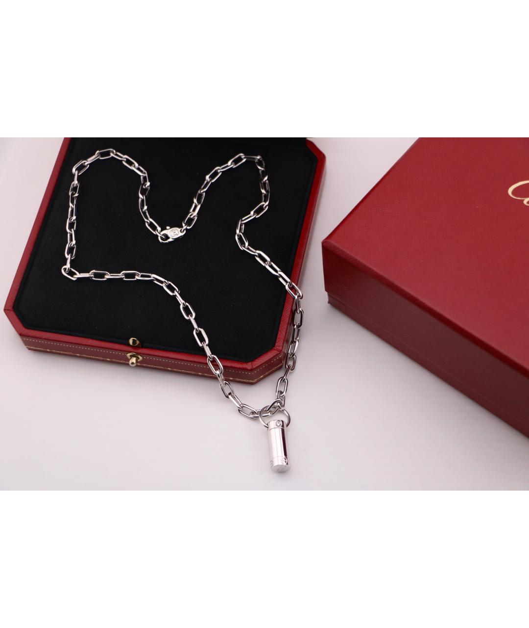 CARTIER Серебряное колье из белого золота, фото 3