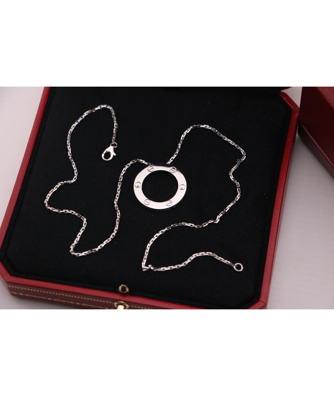 CARTIER Серебряное колье из белого золота, фото 5