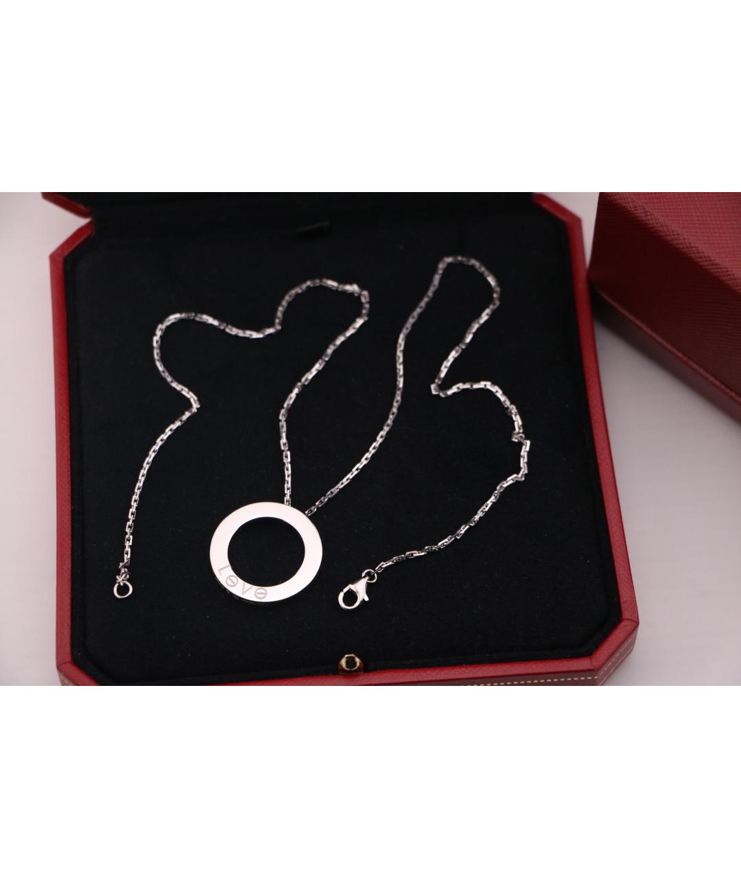 CARTIER Серебряное колье из белого золота, фото 6
