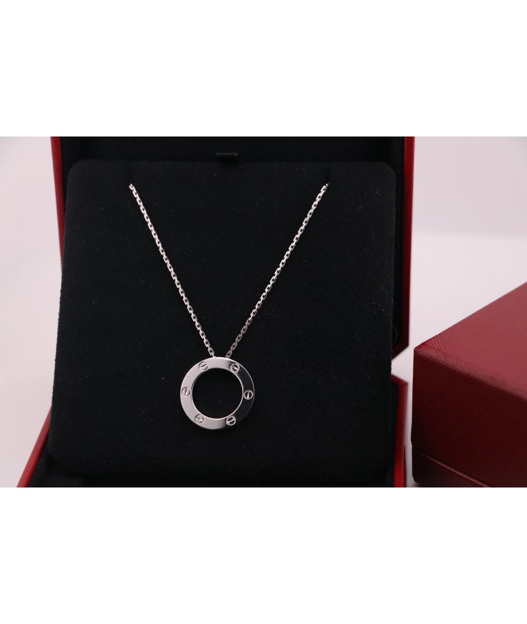 CARTIER Серебряное колье из белого золота, фото 3