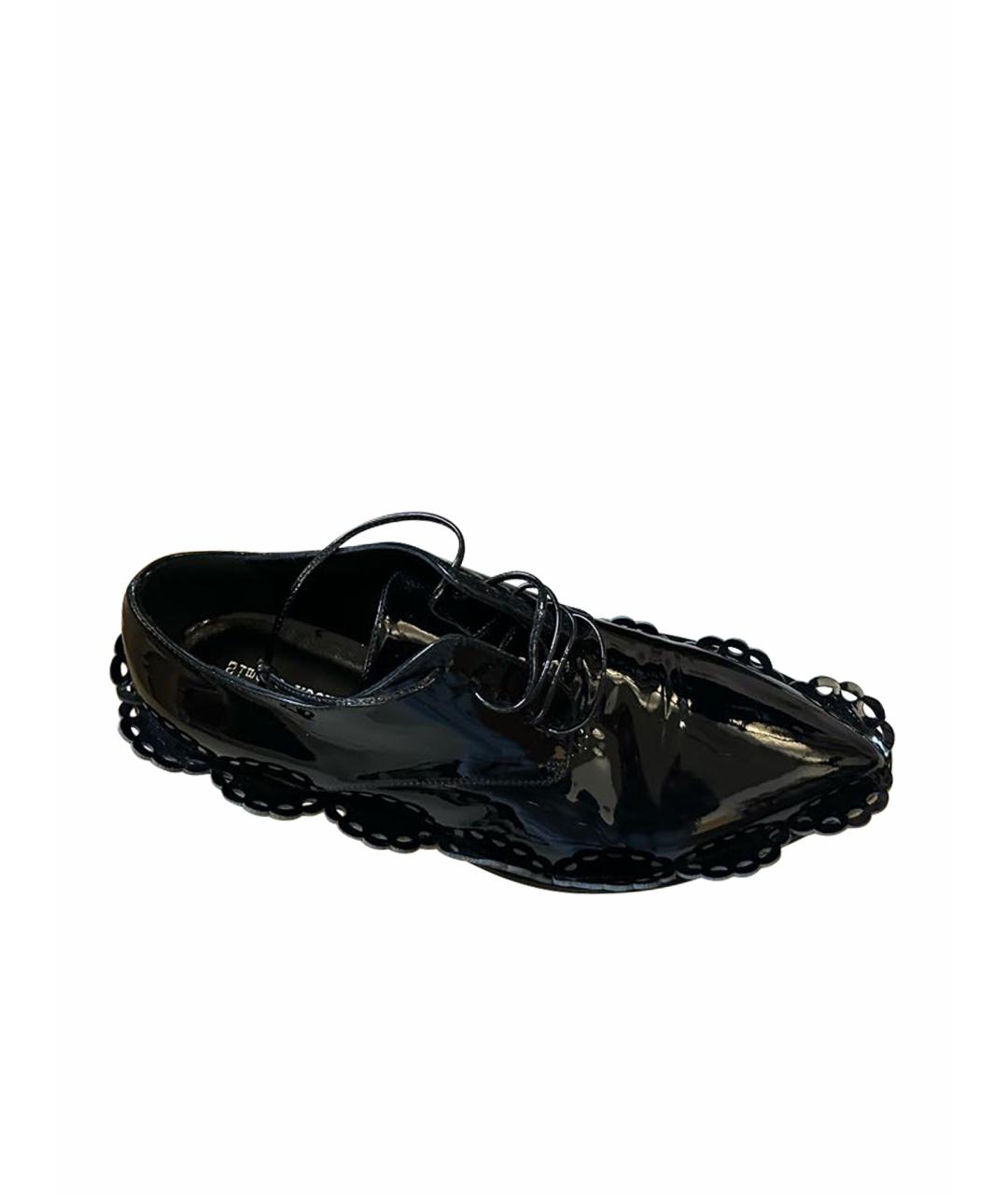 SIMONE ROCHA Черные ботинки из лакированной кожи, фото 1