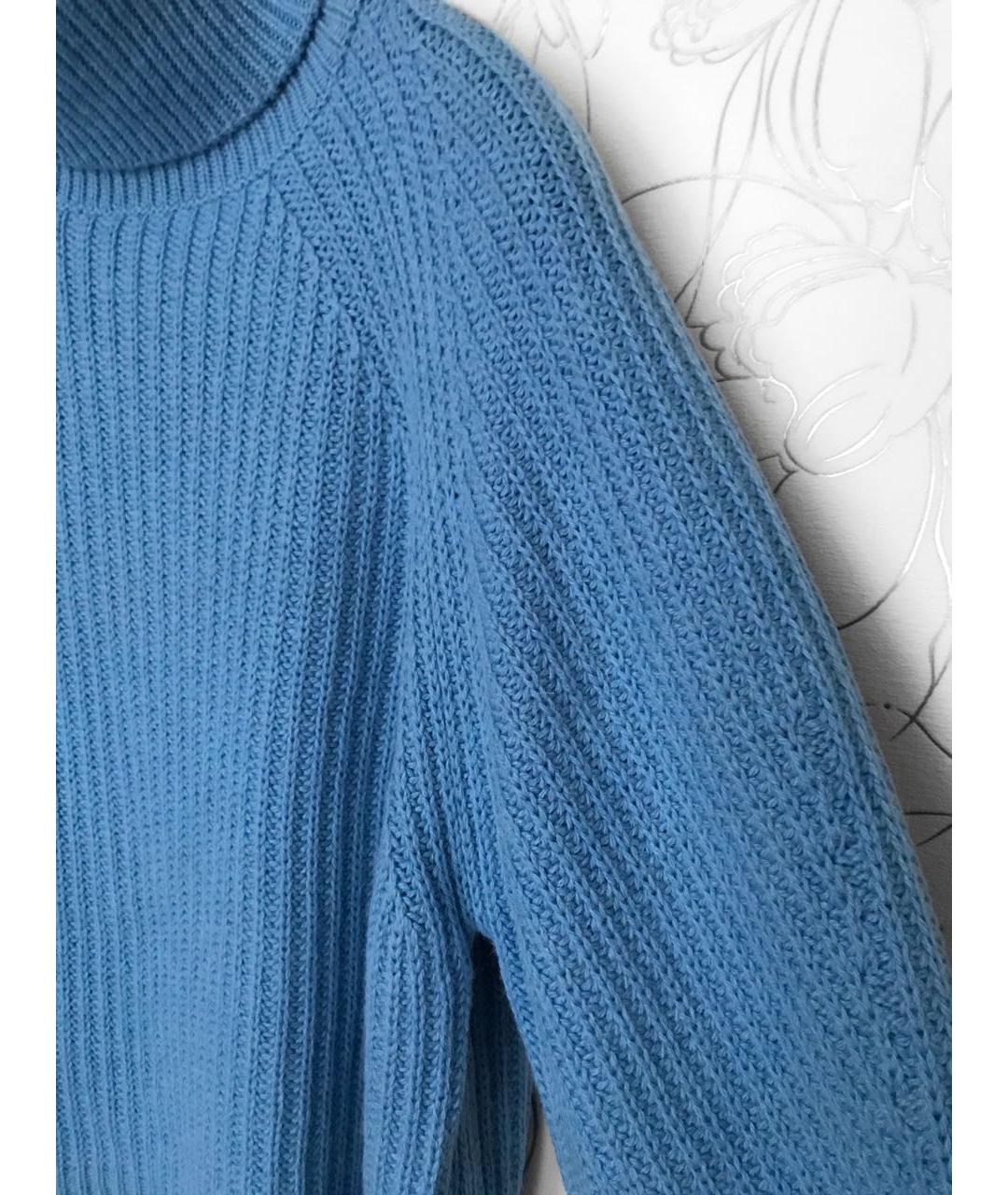 SPORT MAX CODE Голубой шерстяной джемпер / свитер, фото 3