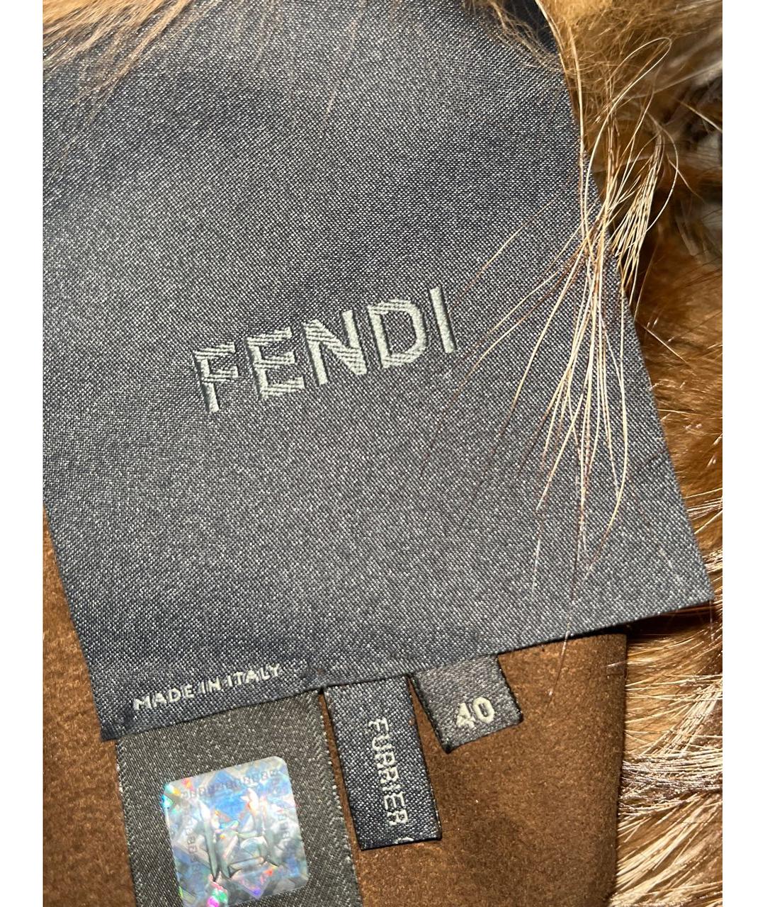 FENDI Мульти меховая шуба, фото 3