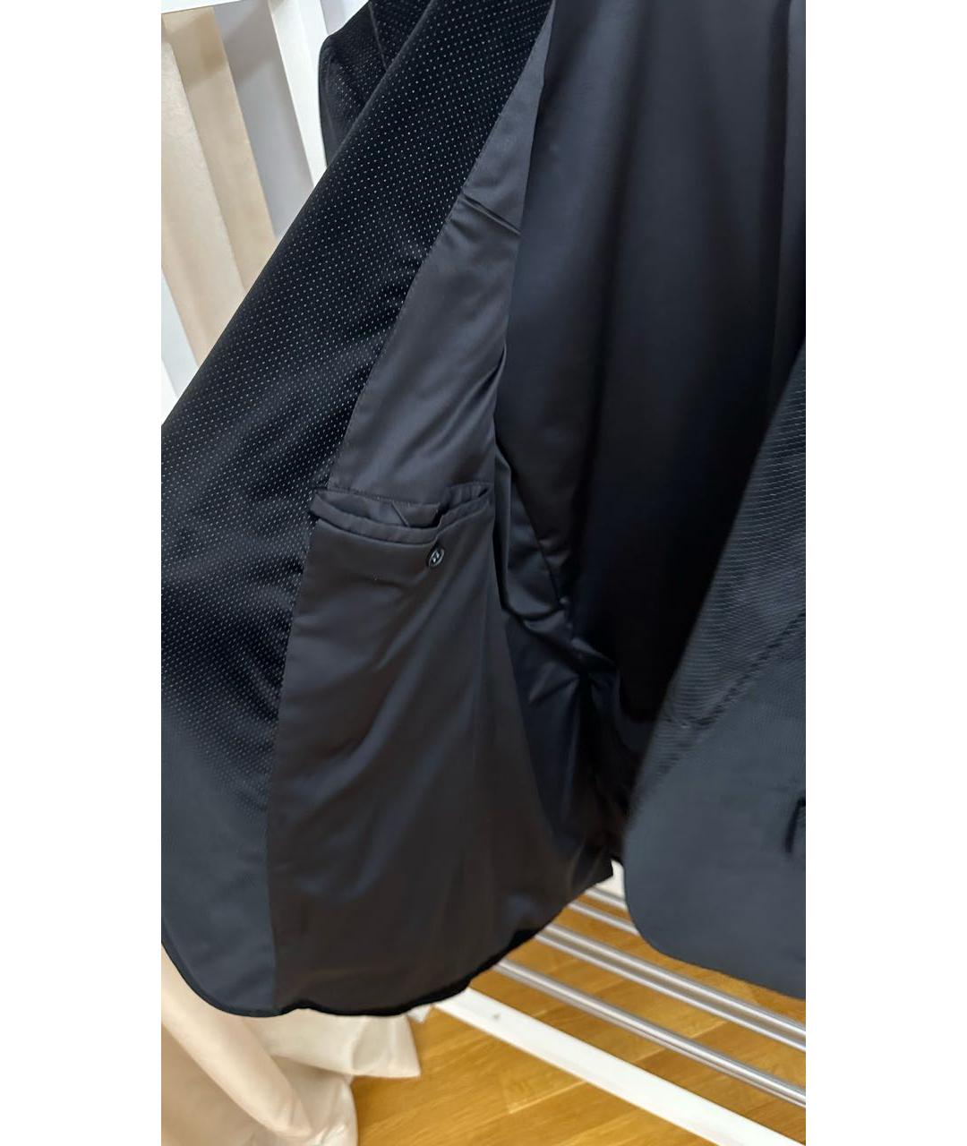 ETRO Черный велюровый пиджак, фото 5