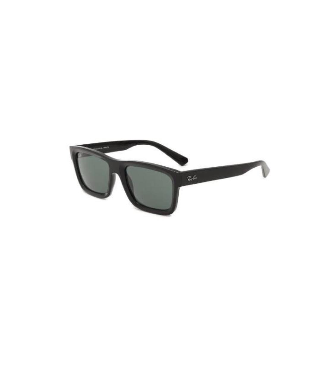 RAY BAN Черные пластиковые солнцезащитные очки, фото 8