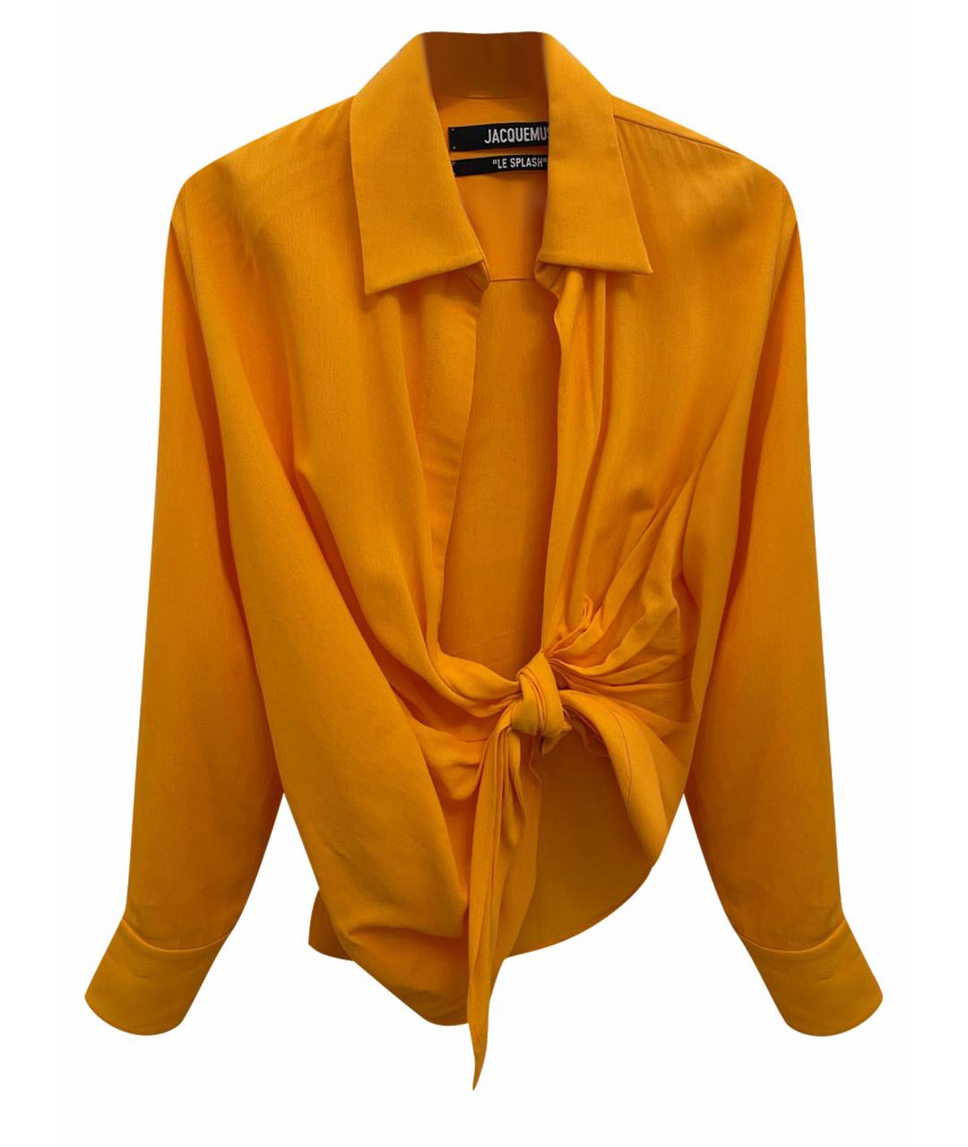JACQUEMUS Оранжевая вискозная блузы, фото 1