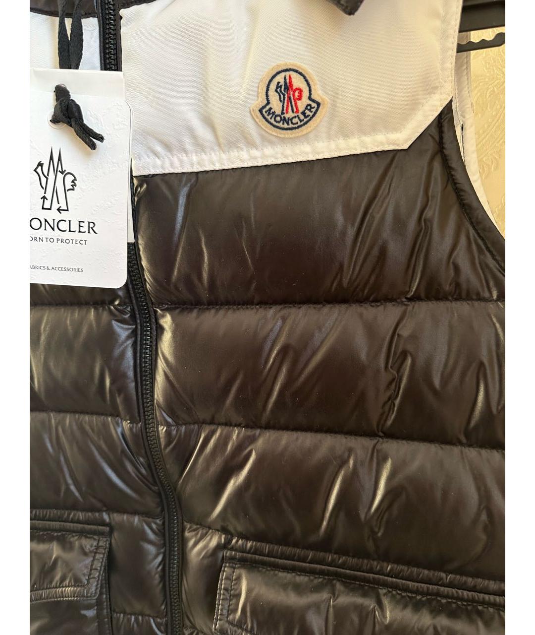 MONCLER Черный жилет, фото 4