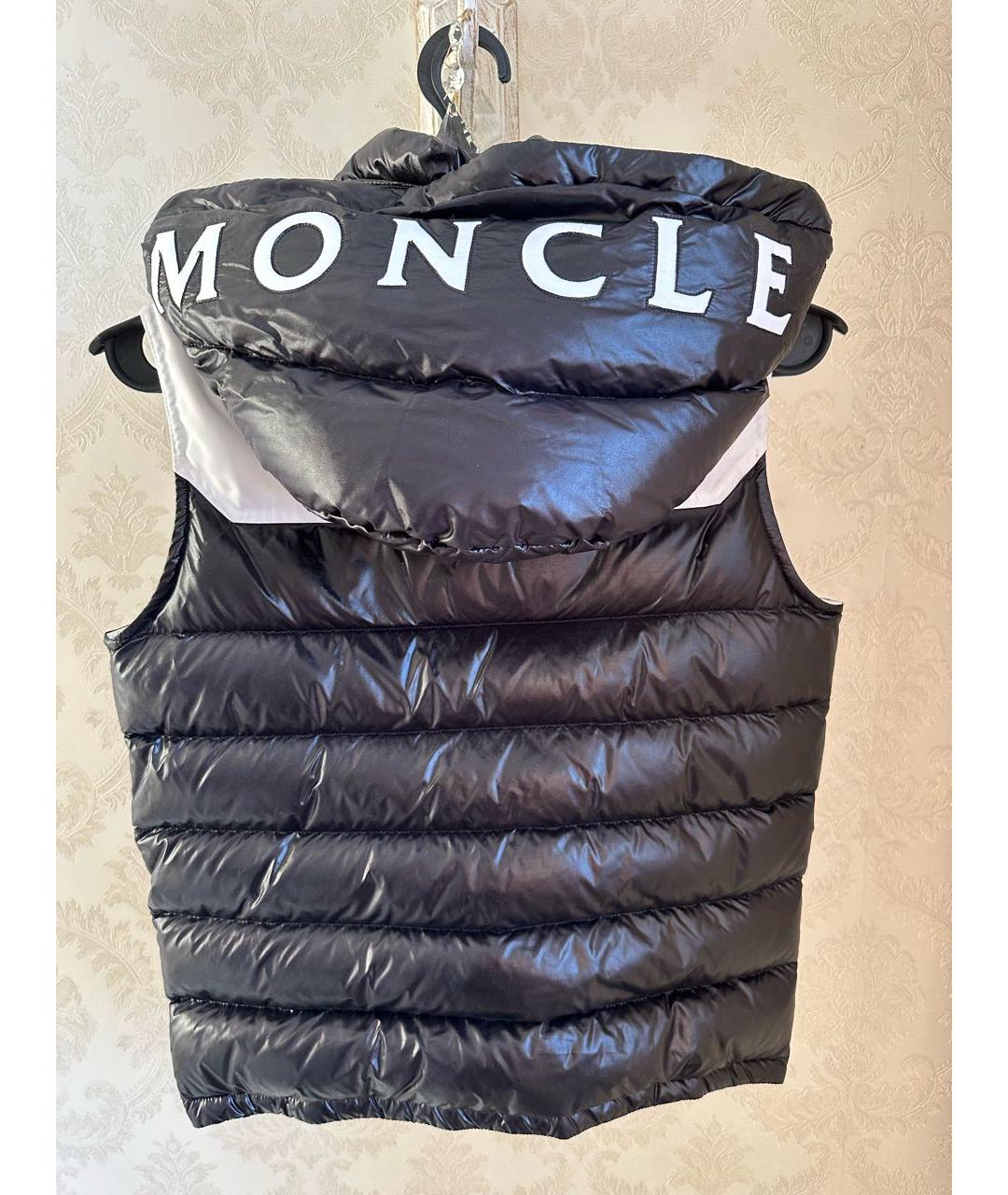 MONCLER Черный жилет, фото 2