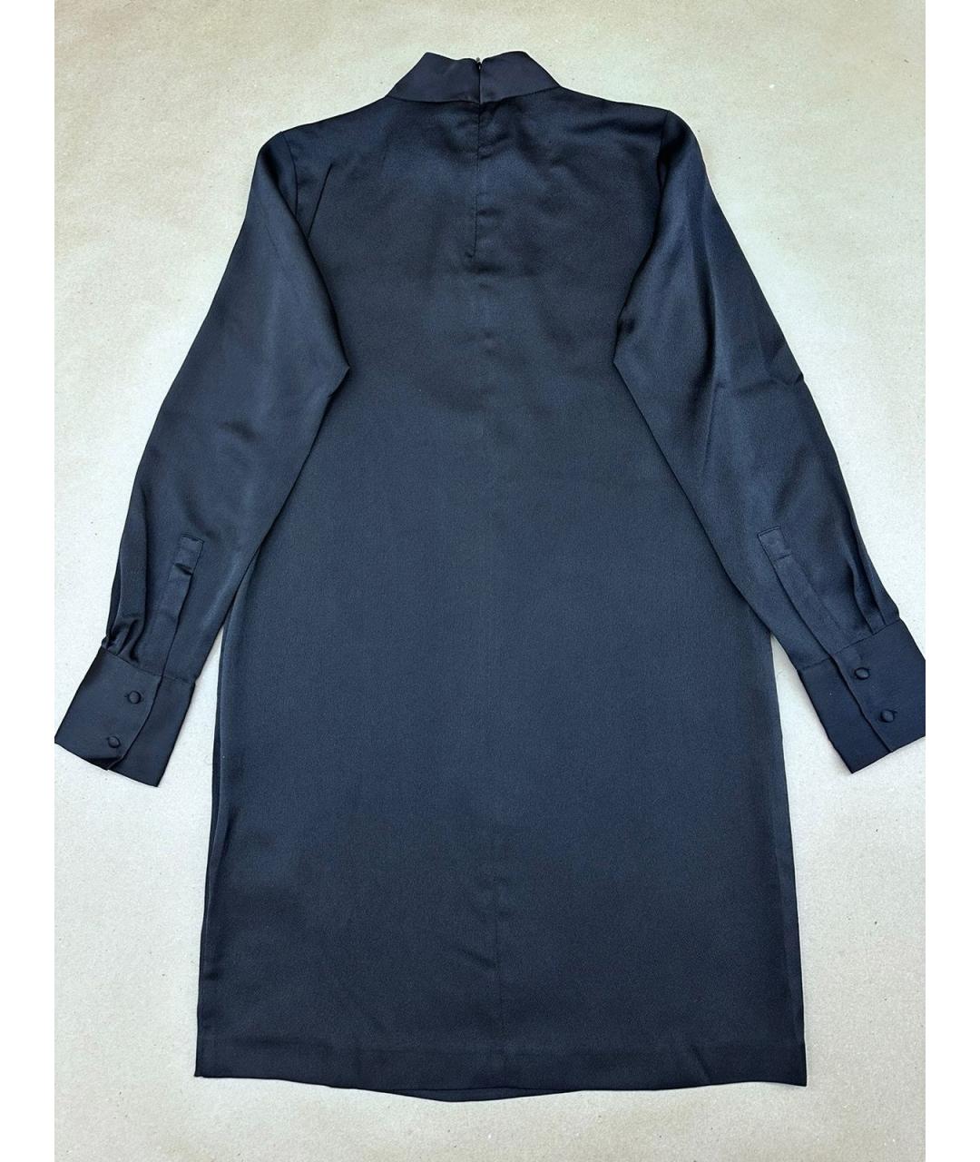 DKNY Черное полиэстеровое повседневное платье, фото 2