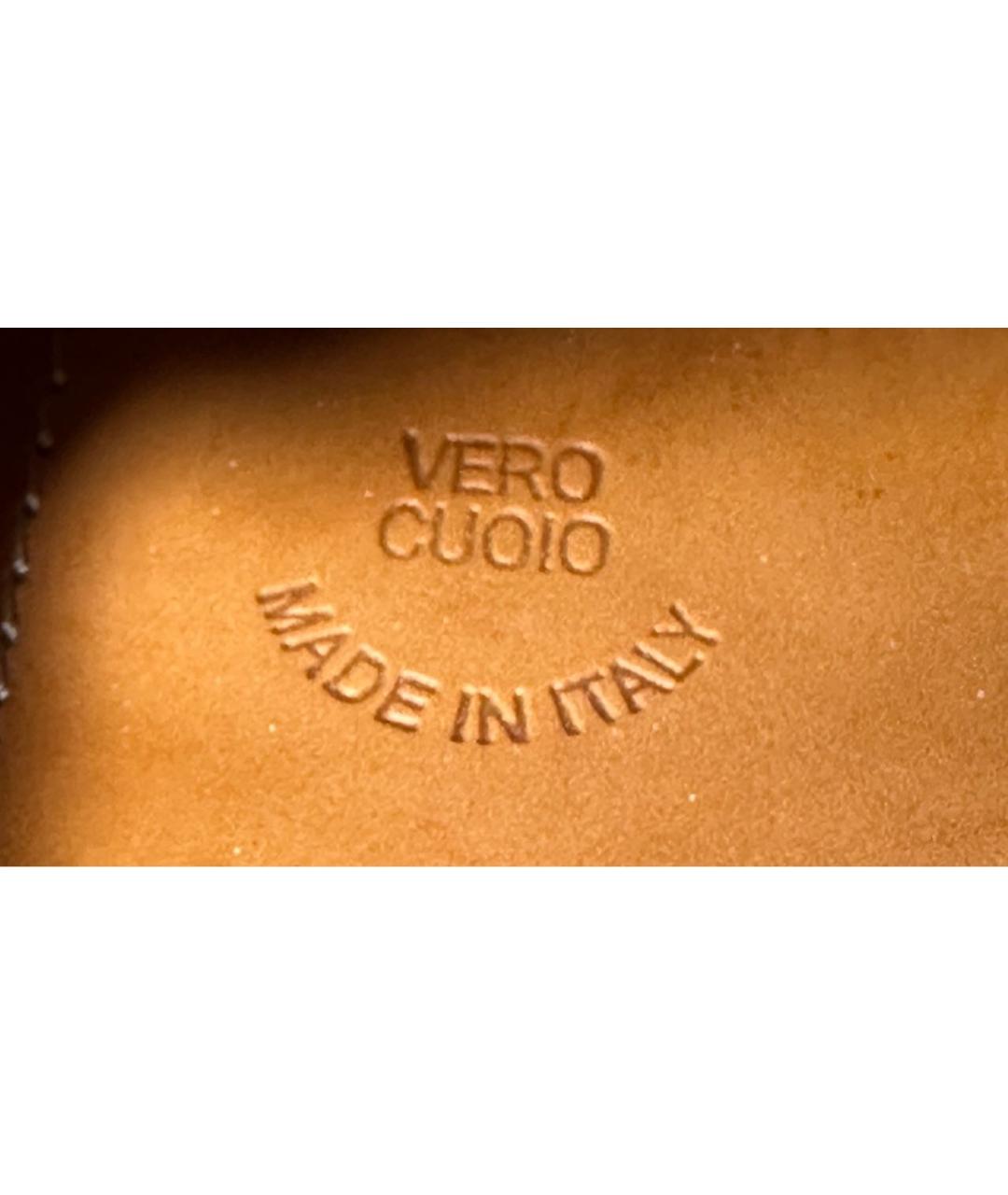 GUCCI Красные кожаные мокасины, фото 4