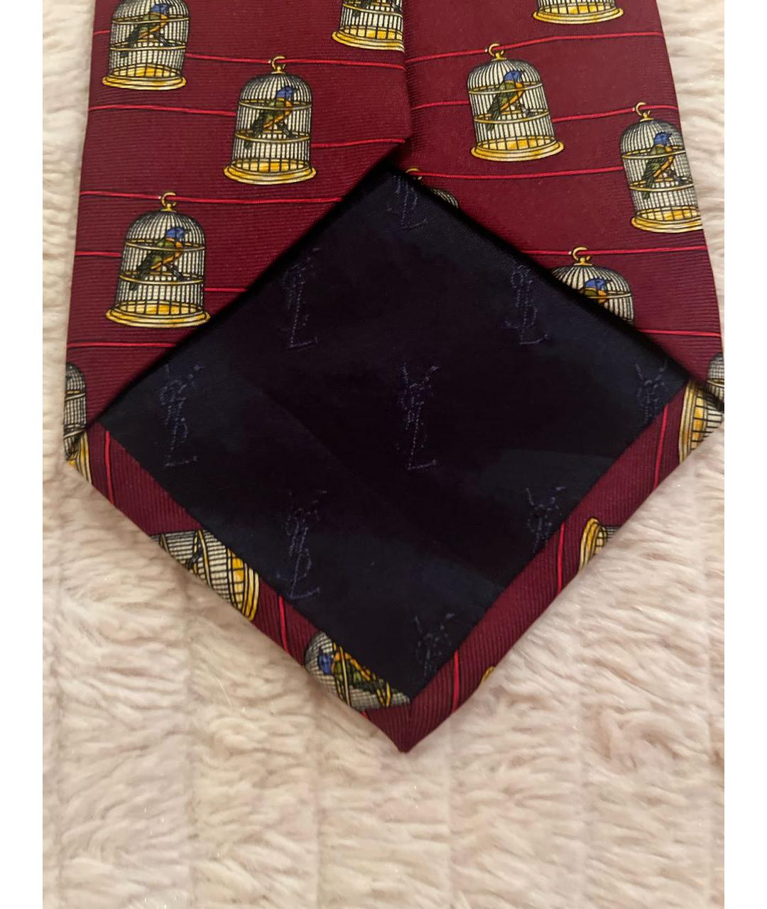 SAINT LAURENT Мульти шелковый галстук, фото 3