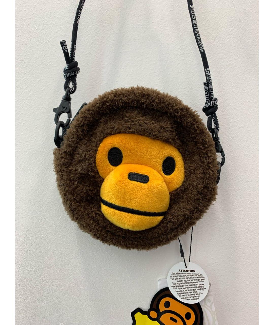 A BATHING APE Коричневая сумка через плечо, фото 3
