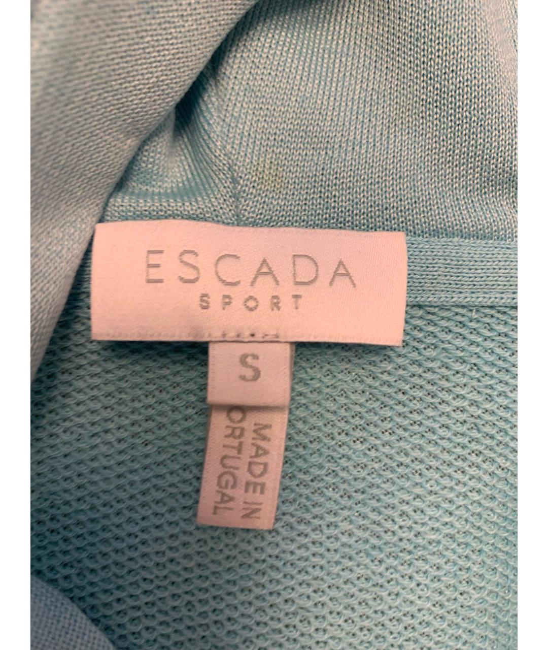 ESCADA Бирюзовый хлопко-эластановый спортивные костюмы, фото 7