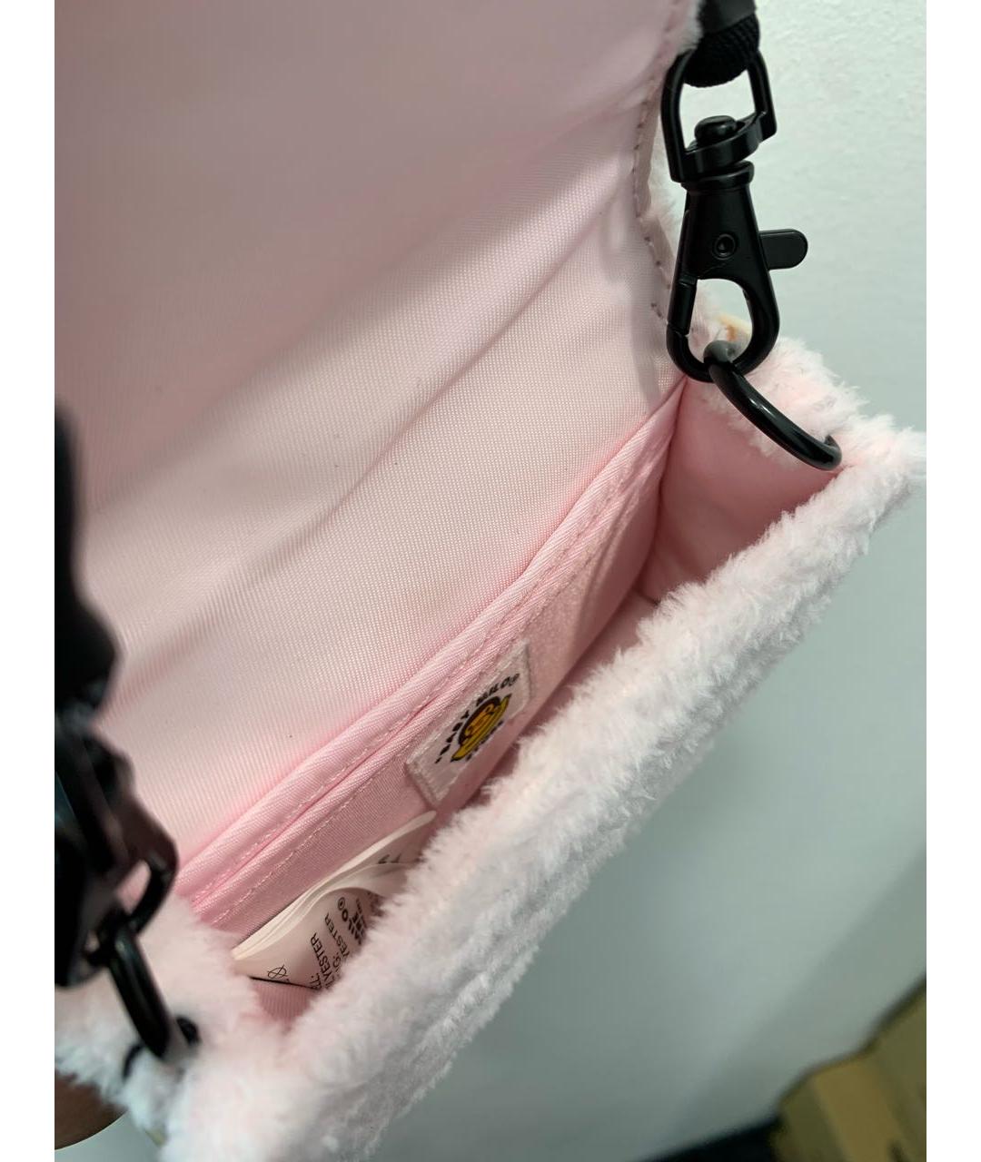 A BATHING APE Розовая сумка через плечо, фото 7
