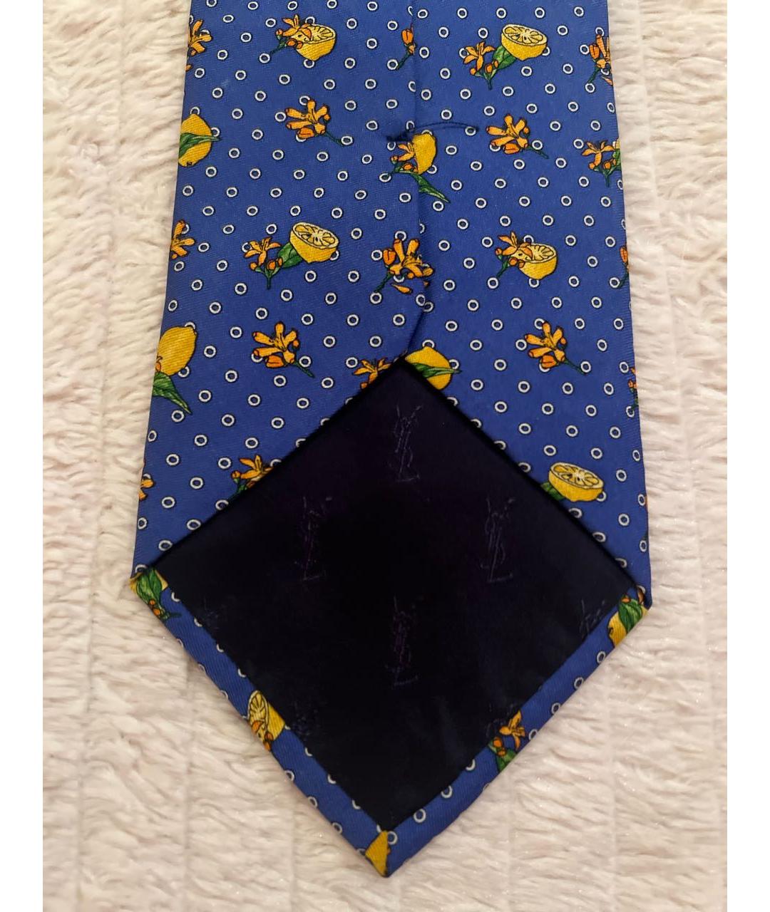 SAINT LAURENT Мульти шелковый галстук, фото 4