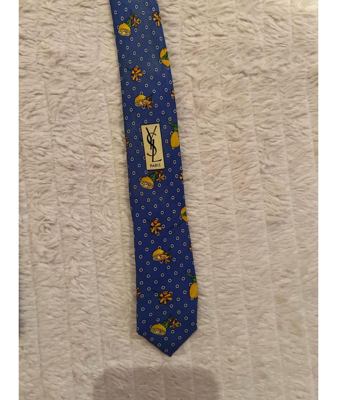 SAINT LAURENT Мульти шелковый галстук, фото 5