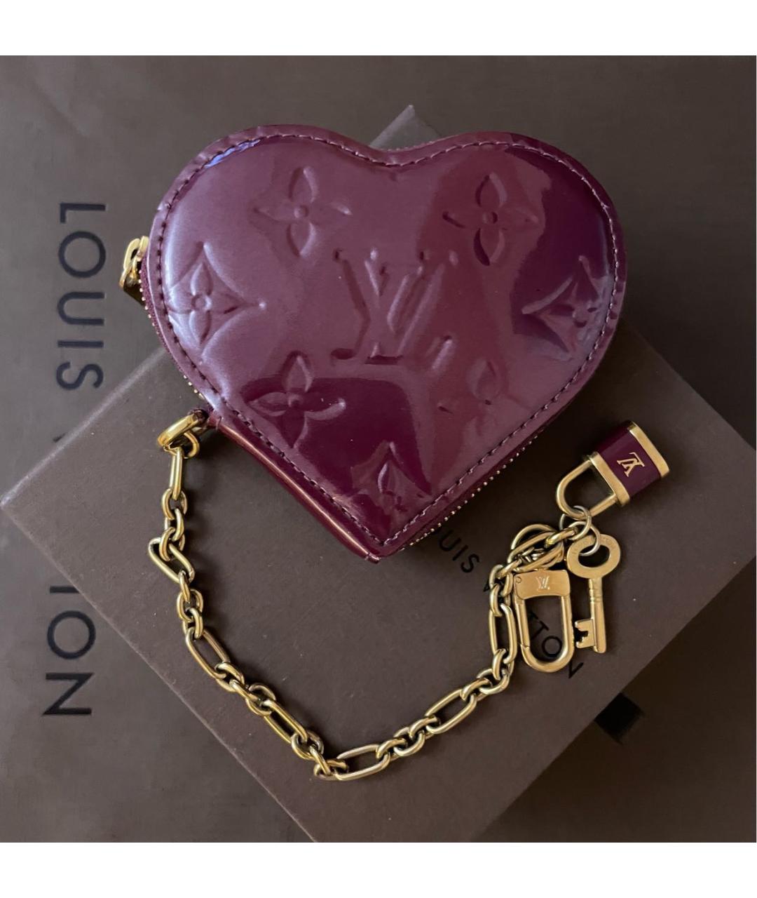 LOUIS VUITTON Фиолетовый кошелек из лакированной кожи, фото 9