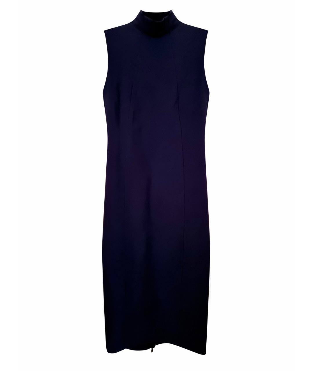 CALVIN KLEIN JEANS Темно-синее вискозное повседневное платье, фото 1