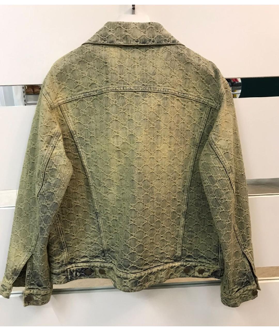 GUCCI Голубая деним куртка, фото 7