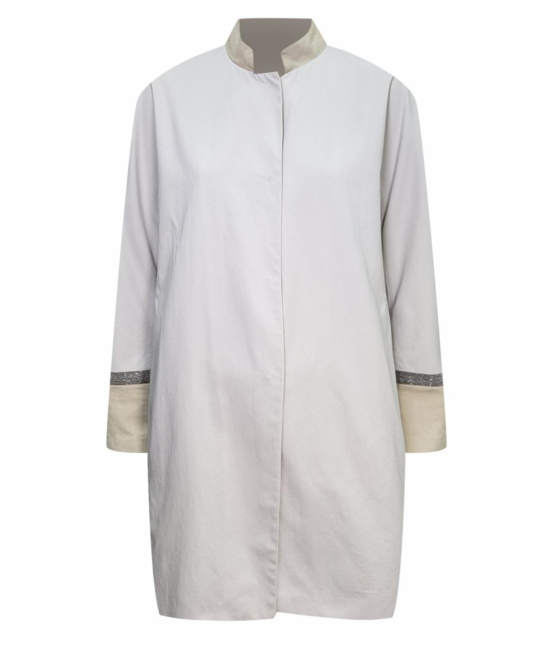 FABIANA FILIPPI Белый хлопковый жакет/пиджак, фото 1