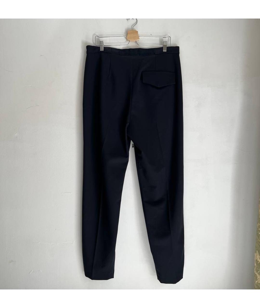 COS Темно-синие полиэстеровые прямые брюки, фото 2