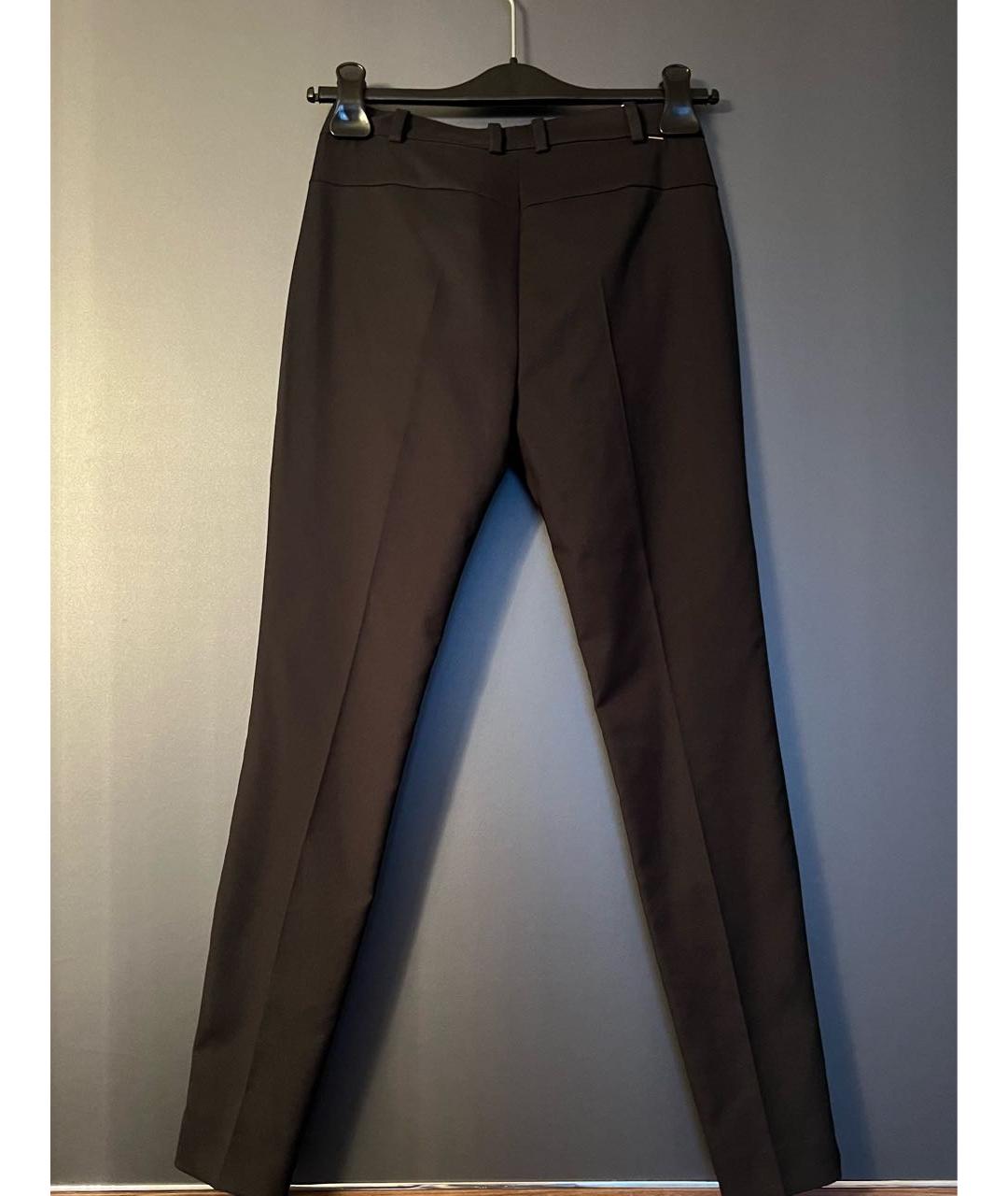 HUGO BOSS Черные полиэстеровые брюки узкие, фото 2