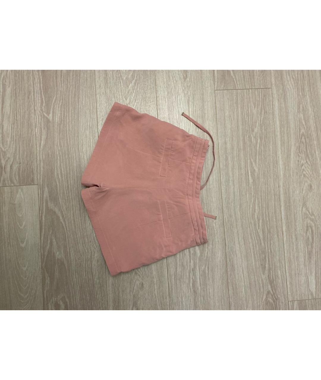 LOUIS VUITTON Розовые шелковые шорты, фото 2