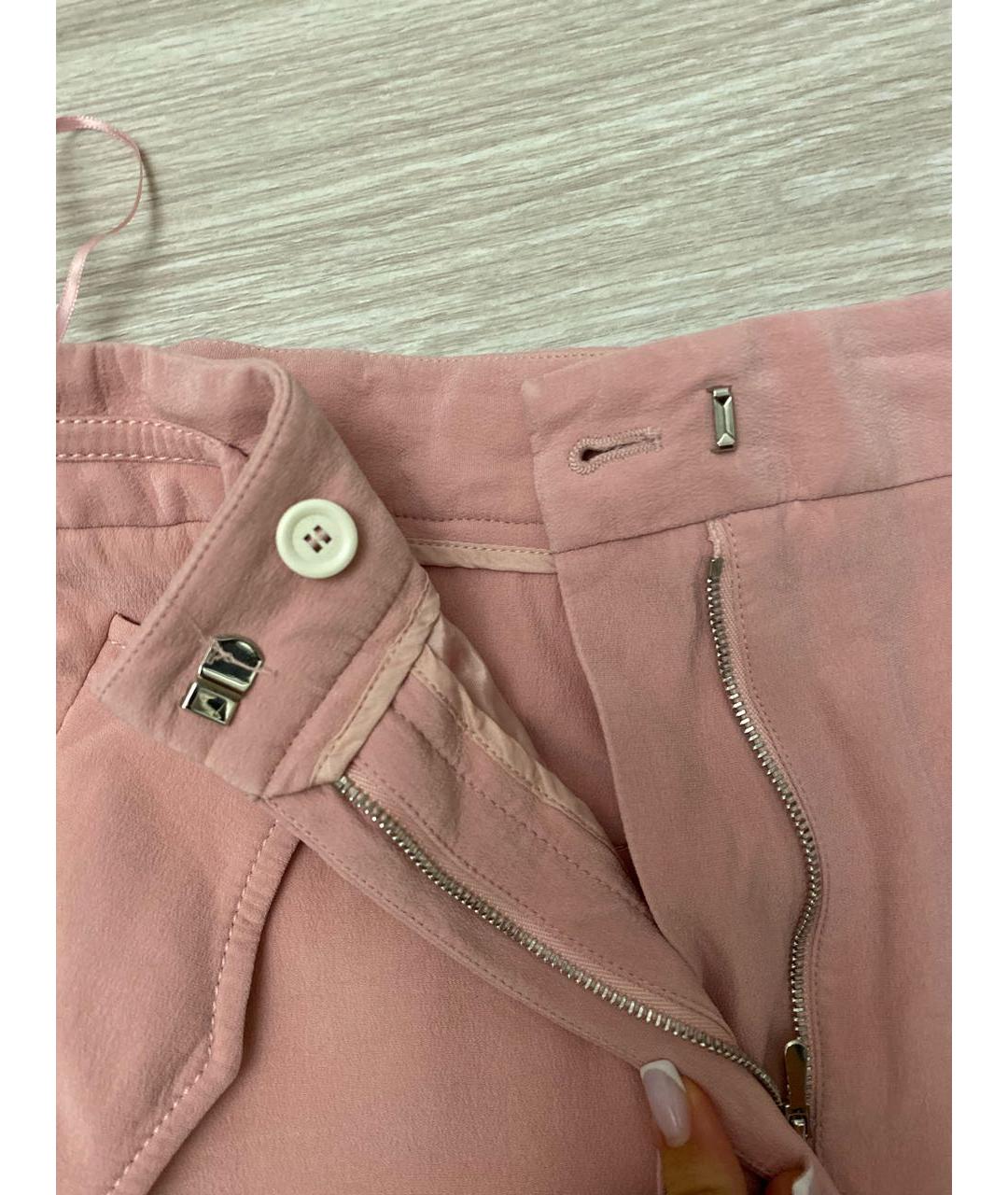 LOUIS VUITTON Розовые шелковые шорты, фото 6