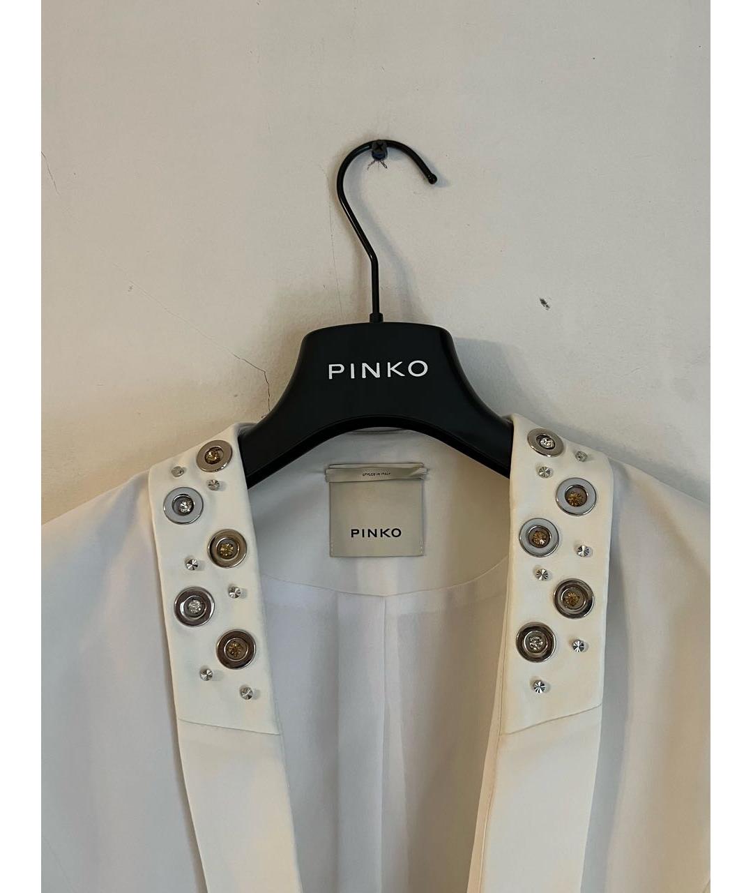 PINKO Белый полиэстеровый костюм с брюками, фото 3