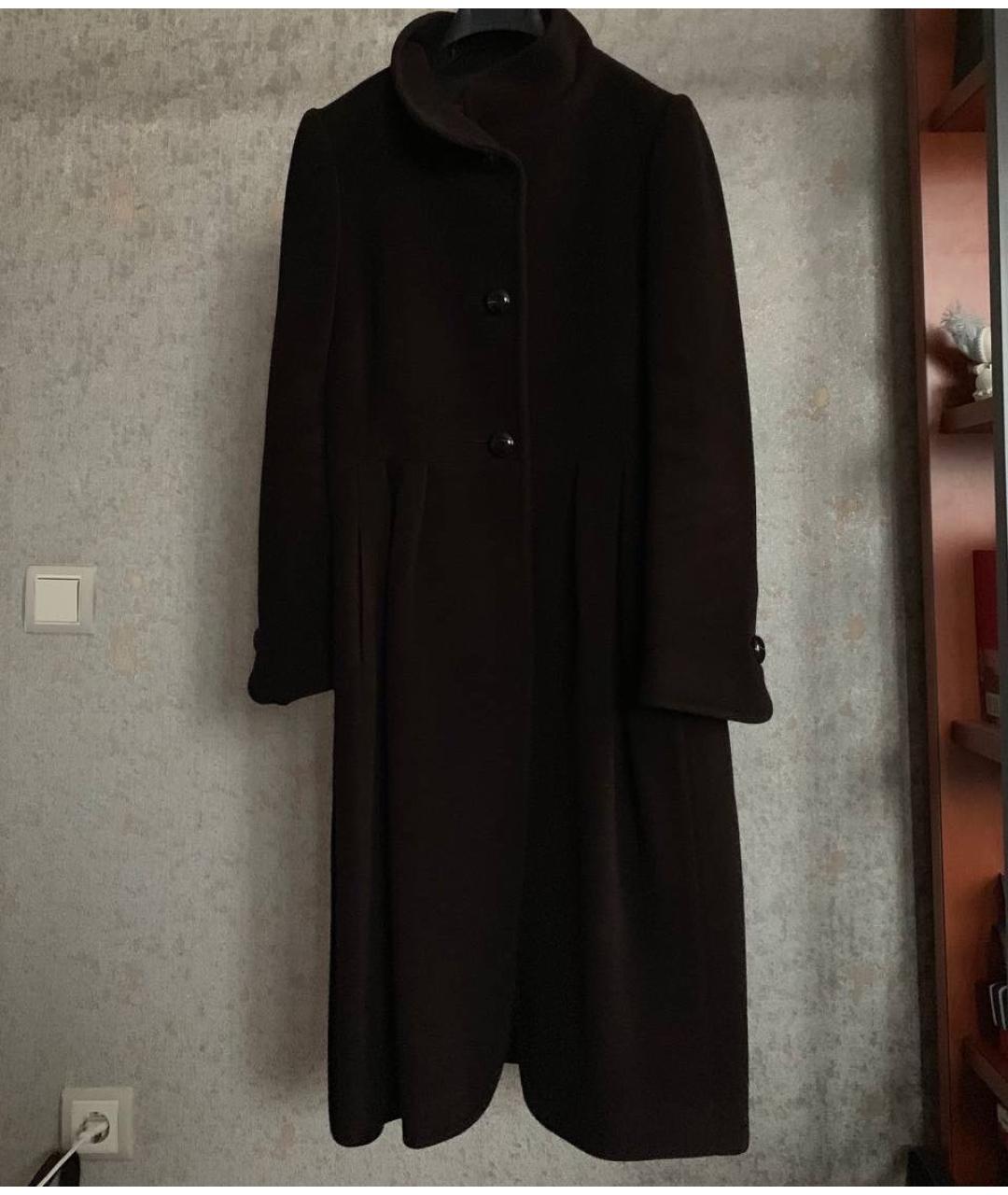 CAROLINA HERRERA Коричневое шерстяное пальто, фото 5