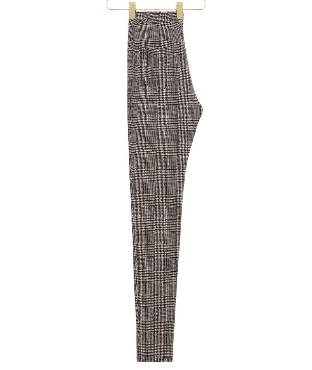 SAINT LAURENT Серые вискозные брюки узкие, фото 2