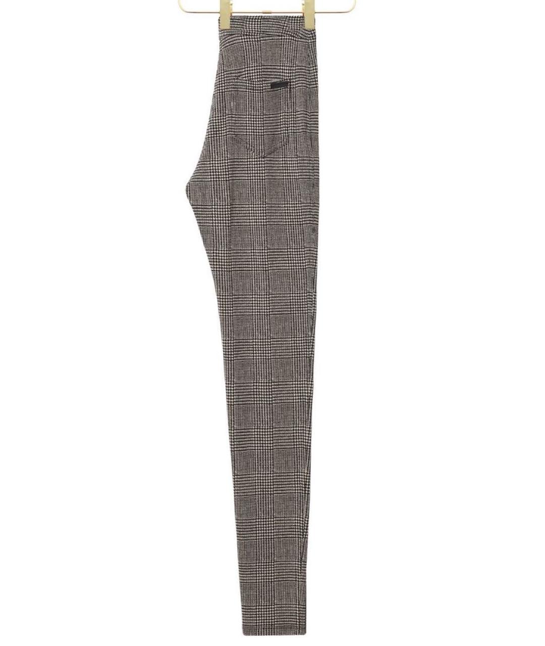 SAINT LAURENT Серые вискозные брюки узкие, фото 3