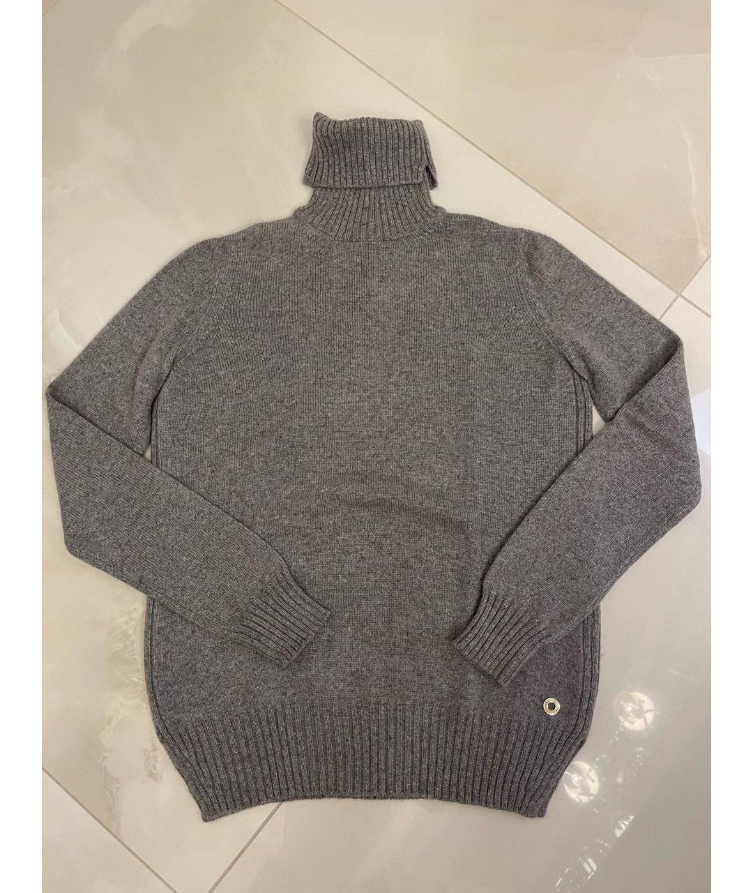 LORO PIANA Серый кашемировый джемпер / свитер, фото 6