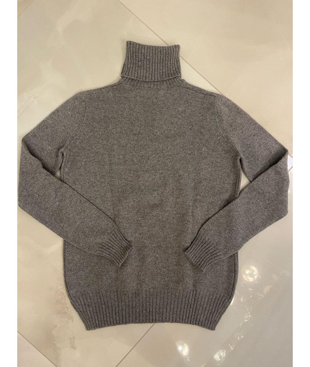 LORO PIANA Серый кашемировый джемпер / свитер, фото 2