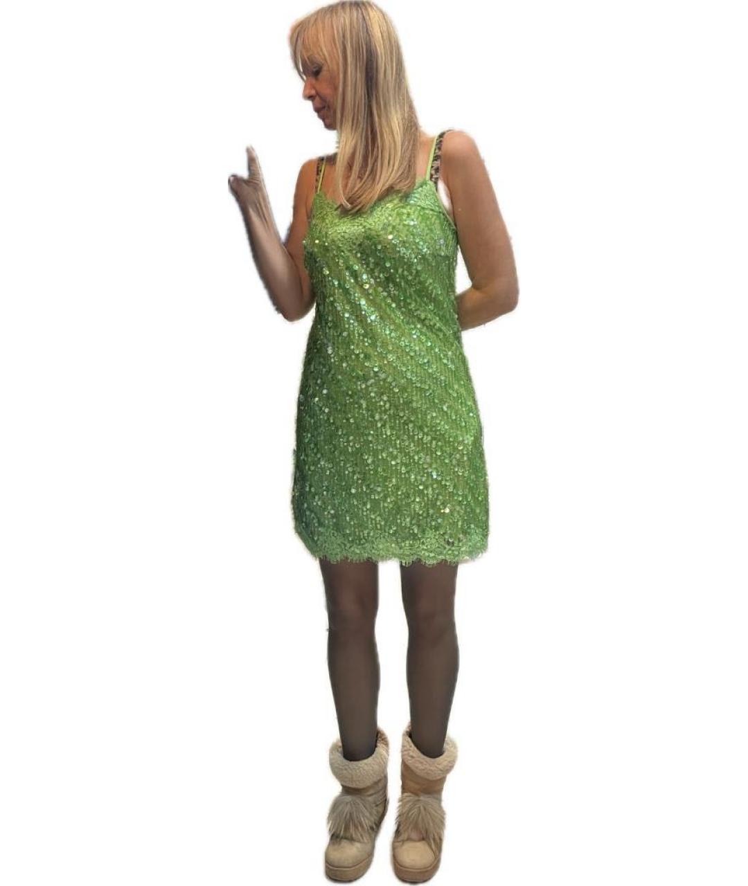 ERMANNO ERMANNO Салатовыое полиэстеровое коктейльное платье, фото 4