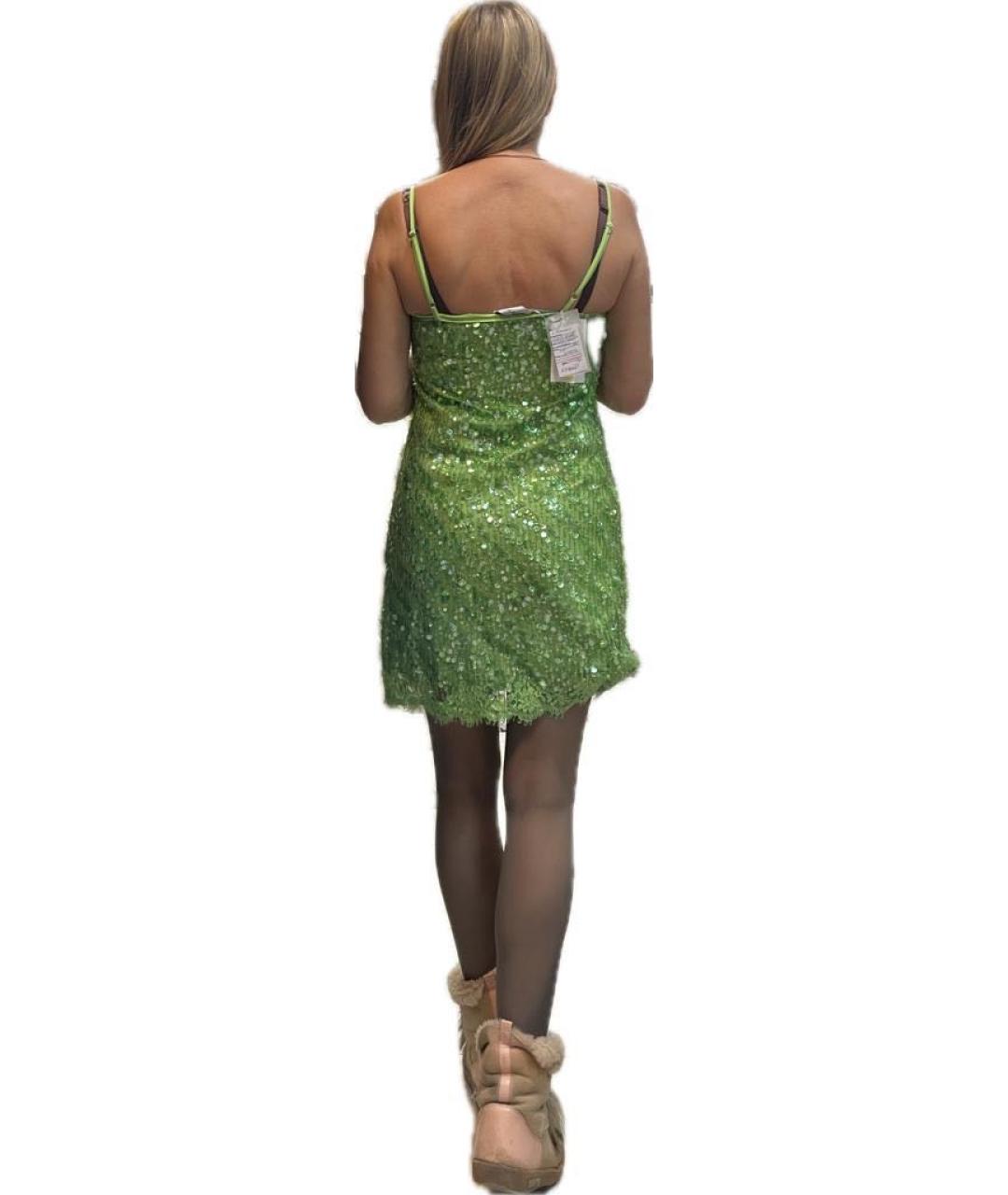ERMANNO ERMANNO Салатовыое полиэстеровое коктейльное платье, фото 3