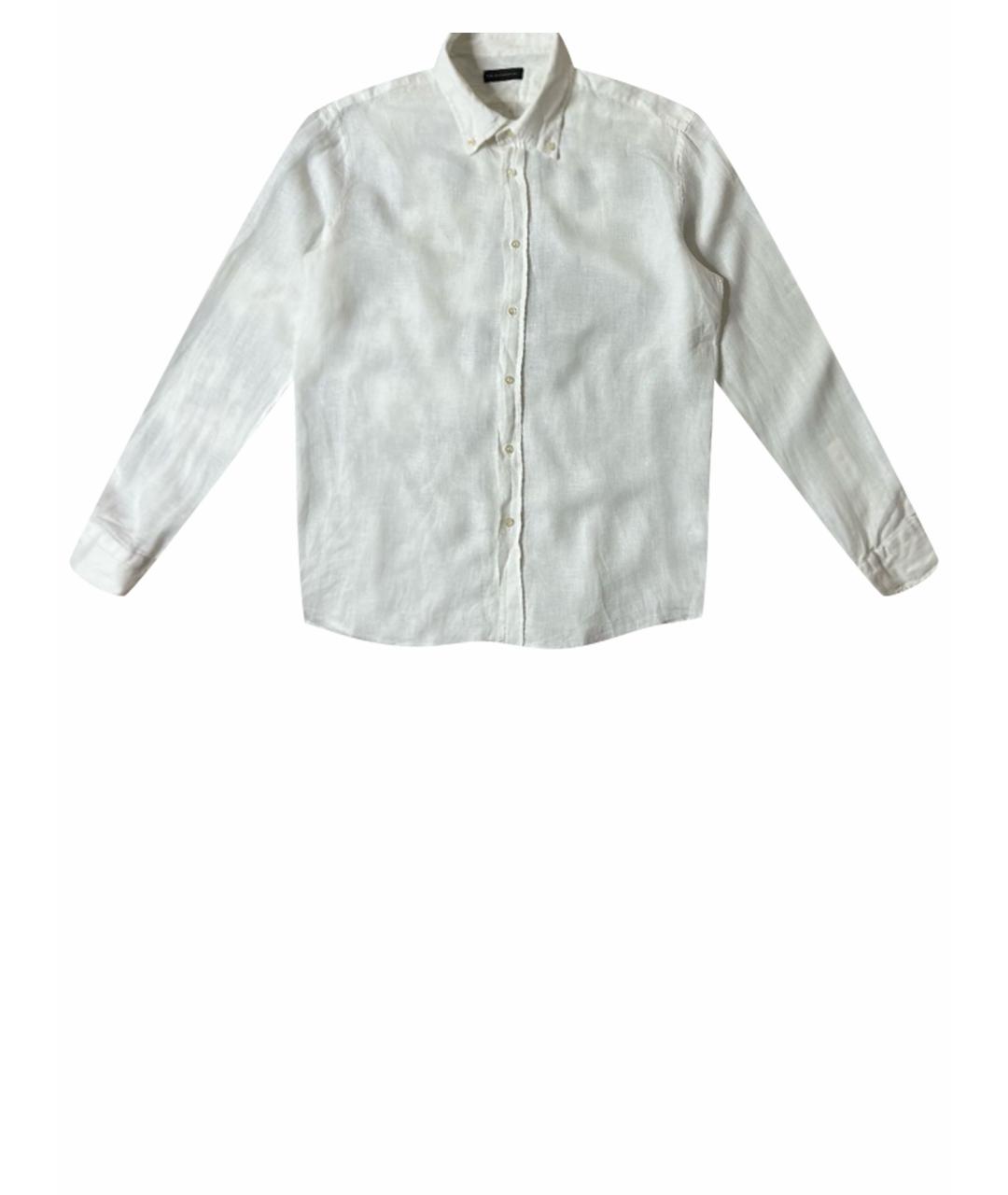 BALDESSARINI Белая льняная классическая рубашка, фото 1