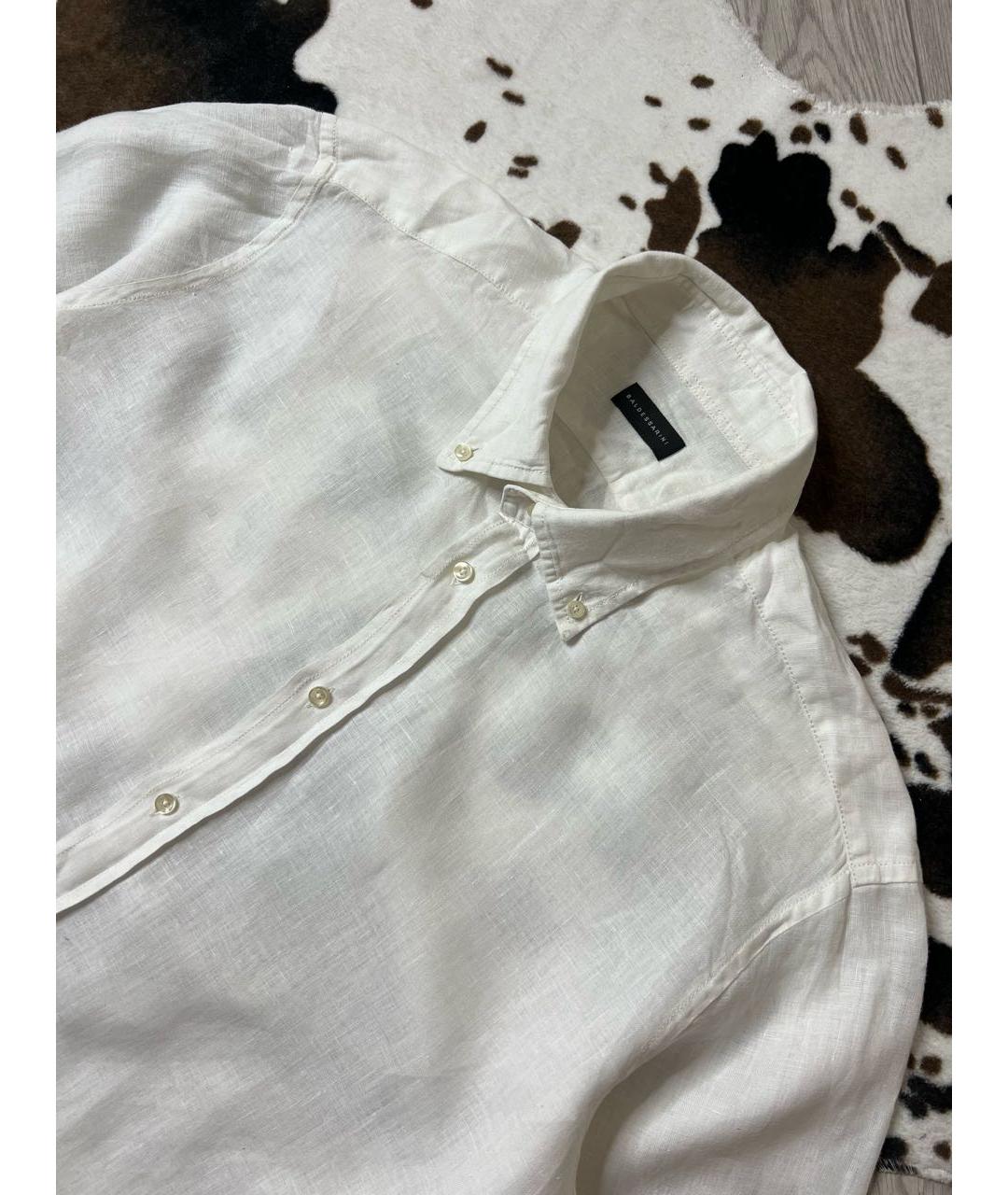BALDESSARINI Белая льняная классическая рубашка, фото 3