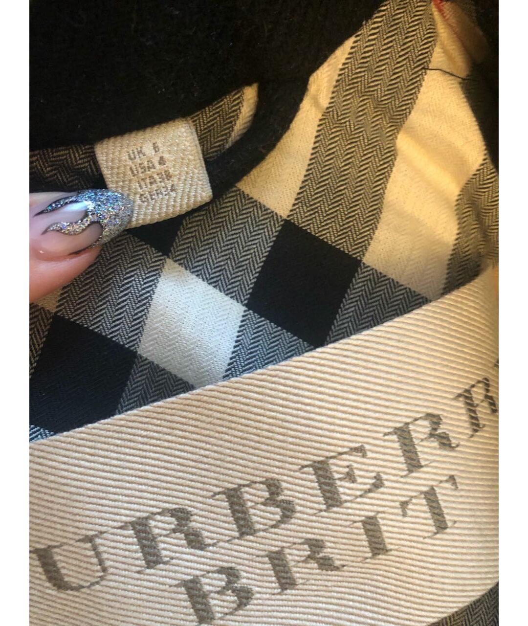 BURBERRY BRIT Черное шерстяное пальто, фото 3