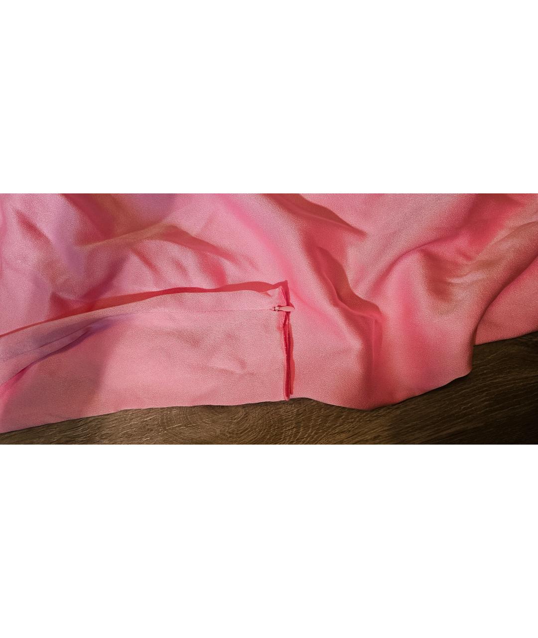 ALEX PERRY Розовое хлопковое коктейльное платье, фото 5
