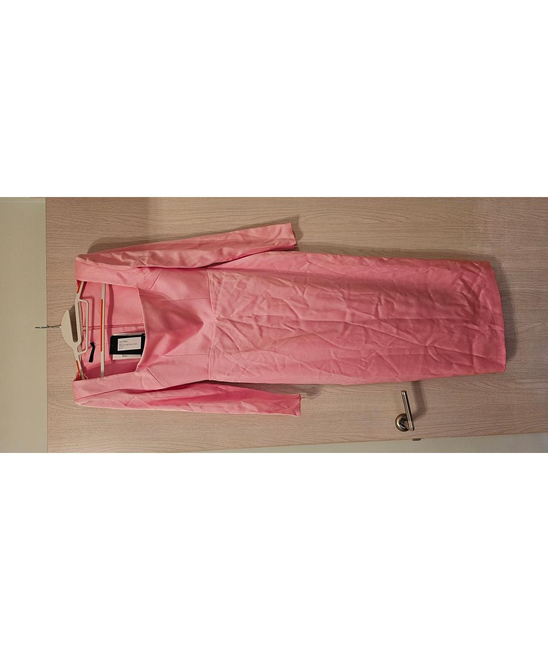 ALEX PERRY Розовое хлопковое коктейльное платье, фото 3