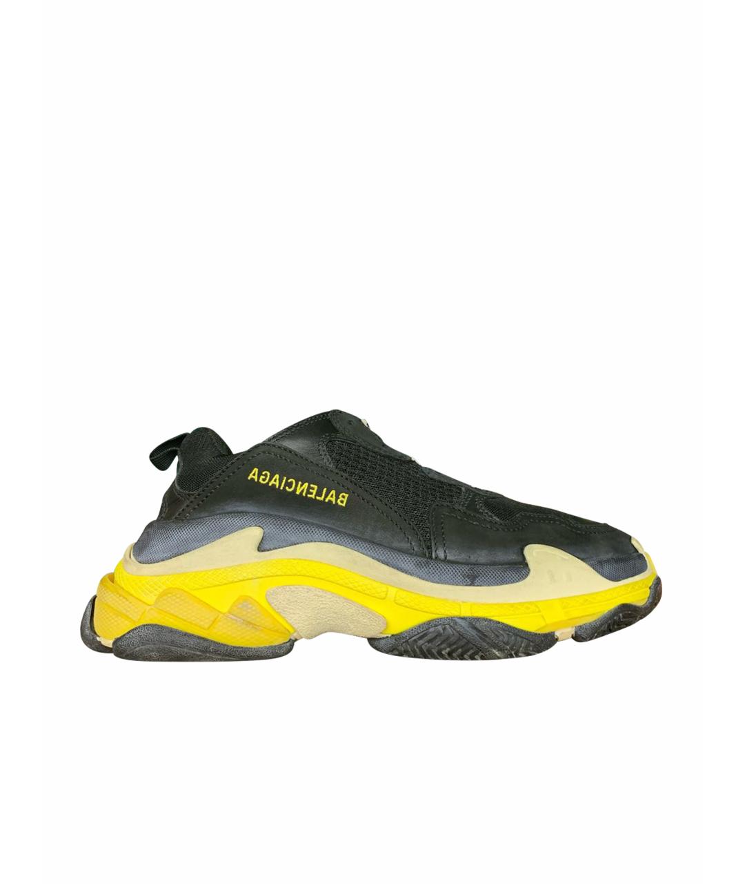 Black yellow triple s best sale