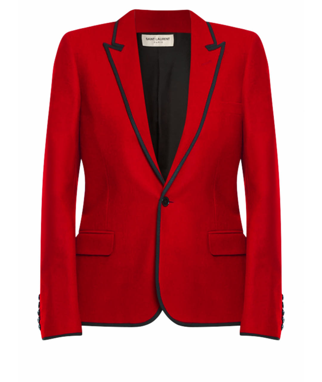SAINT LAURENT Красный шерстяной жакет/пиджак, фото 1