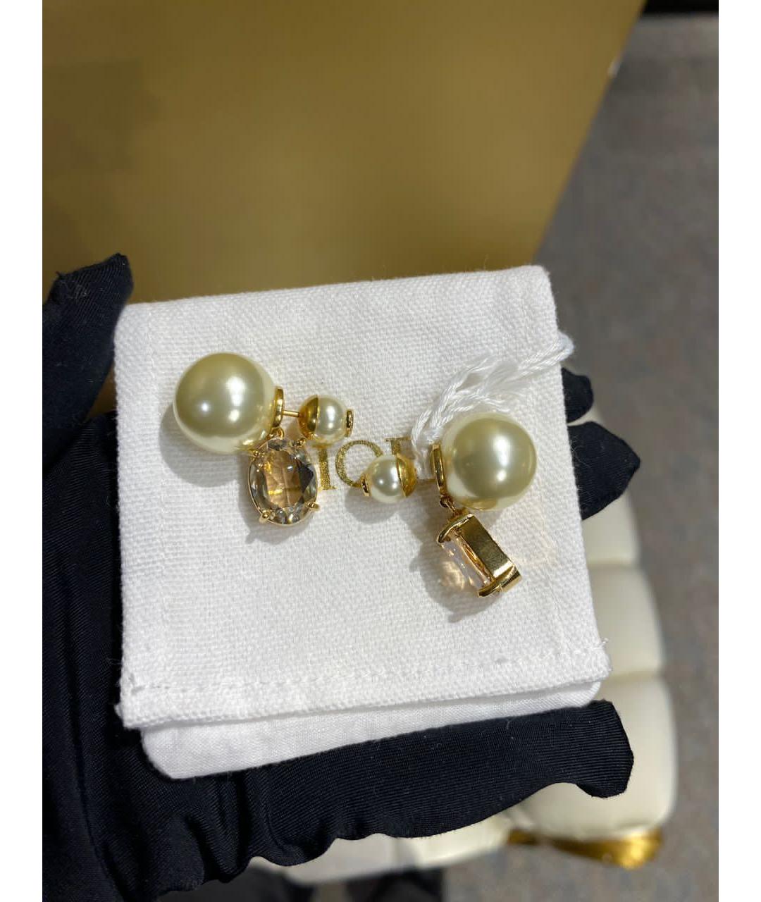 CHRISTIAN DIOR Золотые серьги, фото 2