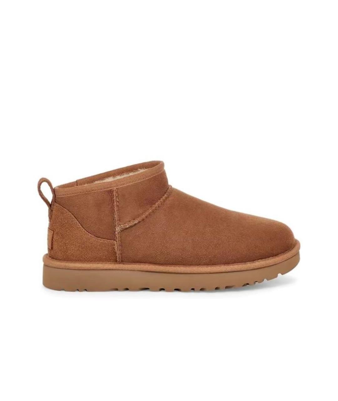 UGG AUSTRALIA Коричневые кожаные ботинки, фото 1