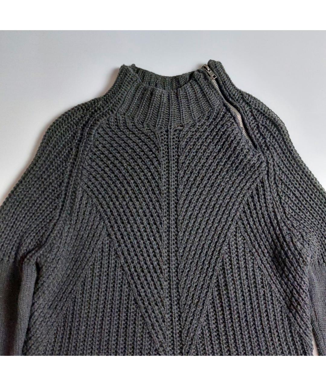 GESTUZ Антрацитовый шерстяной джемпер / свитер, фото 4